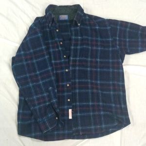 Vintage Pendleton wool flannel button down shirt XL